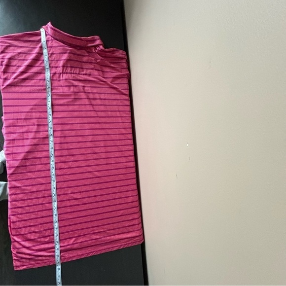 Tommy Bahama Island Zone Sz 2XL Java Red Palm Desert Driver Stripe Polo Shirt - Picture 9 of 10